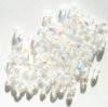 100 4mm Faceted Crystal AB Firepolish Beads